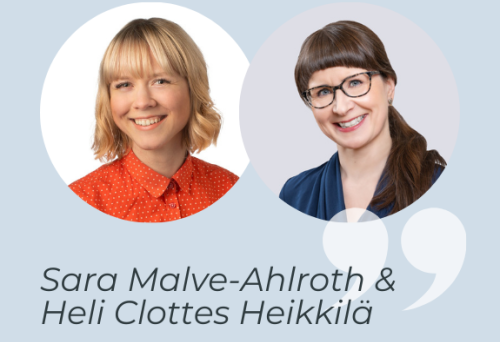 Sara Malve-Ahlroth & Heli Clottes Heikkilä